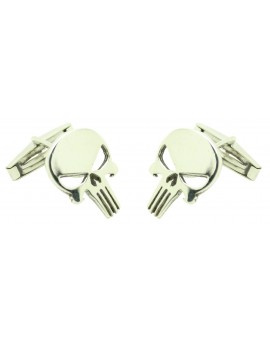Gemelos para camisa Punisher Patriotic Skull Plata 925 PREMIUM 2