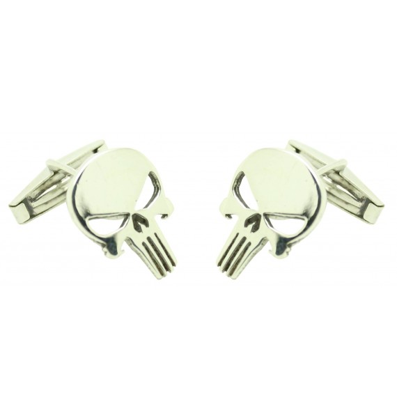 أزرار قميص Punisher Patriotic Skull فضية 925 PREMIUM