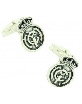 Gemelos para camisa Real Madrid Plata de ley 925 PREMIUM