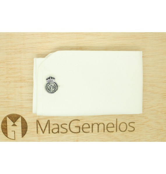 Boutons de manchette Real Madrid en argent sterling 925 PREMIUM