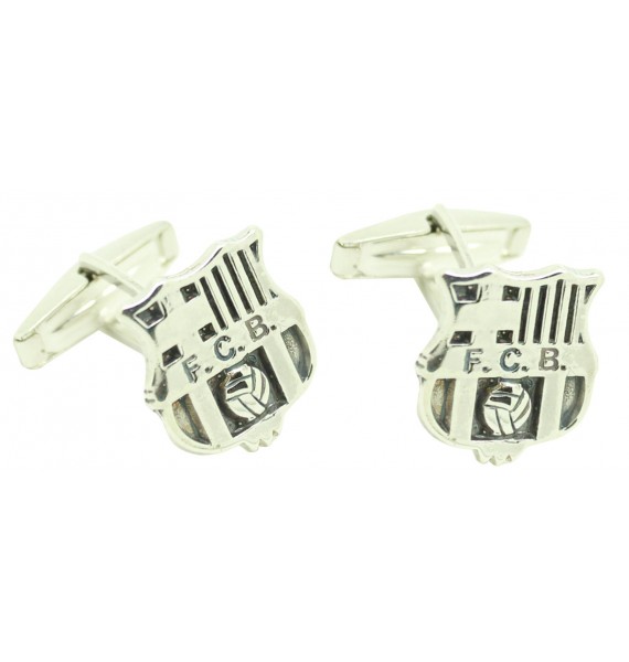 Cufflinks for Futbol Club Barcelona Shirt Sterling Silver 925 PREMIUM