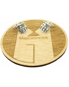 Cufflinks for Futbol Club Barcelona Shirt Sterling Silver 925 PREMIUM 2