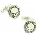 Harley Davison Skull Shirt Cufflinks 925 Sterling Silver PREMIUM