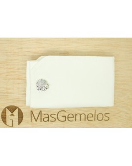 Gemelos para camisa American Indian Chief Plata de ley 925 PREMIUM