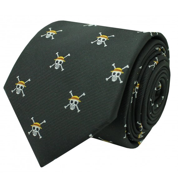 Corbata seda de One Piece negro