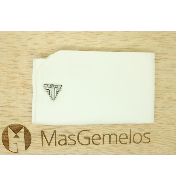 Gemelos para camisa Logo TRIUMPH Plata 925 PREMIUM