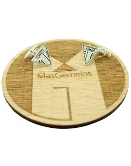 Gemelos para camisa Logo TRIUMPH Plata 925 PREMIUM