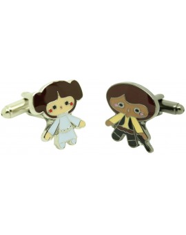 Gemelos para camisa Princesa Leia y Han Solo Star Wars 2