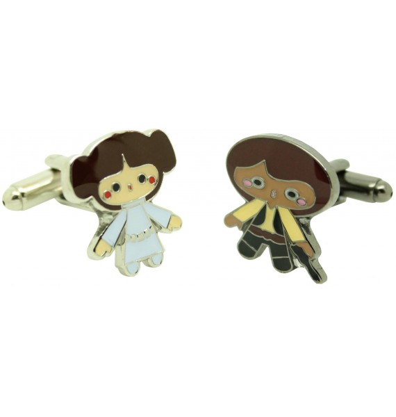 Gemelos para camisa Princesa Leia y Han Solo Star Wars