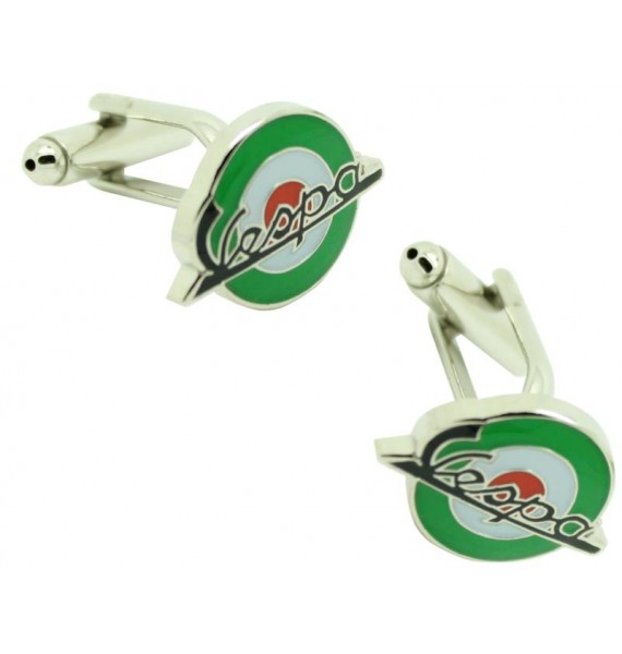 Boutons de manchette Mod Vespa Vert