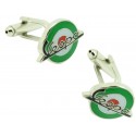 Green Mod Vespa Cufflinks 
