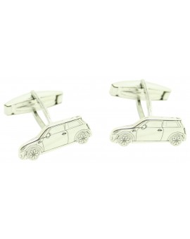 Gemelos plata 925 personalizados Mini Cooper