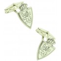 Gemelos para camisa Real Zaragoza CF Plata 925 PREMIUM
