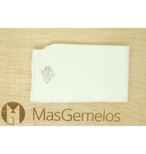 Gemelos para camisa Real Zaragoza CF Plata 925 PREMIUM