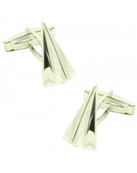 Shirt cufflinks Paper airplane 925 sterling silver PREMIUM