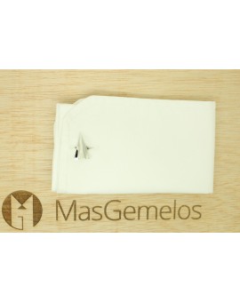 Gemelos para camisa Avión de papel plata de ley 925 PREMIUM