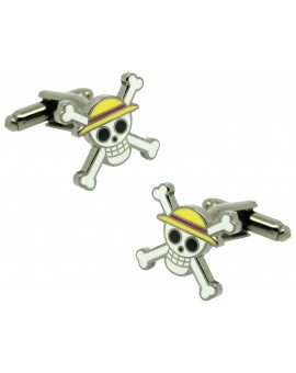 Gemelos para camisa calavera One Piece