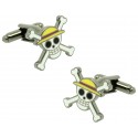 Gemelos para camisa calavera One Piece