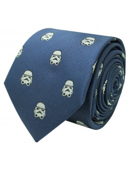 Corbata de seda Stormtrooper Star Wars azul
