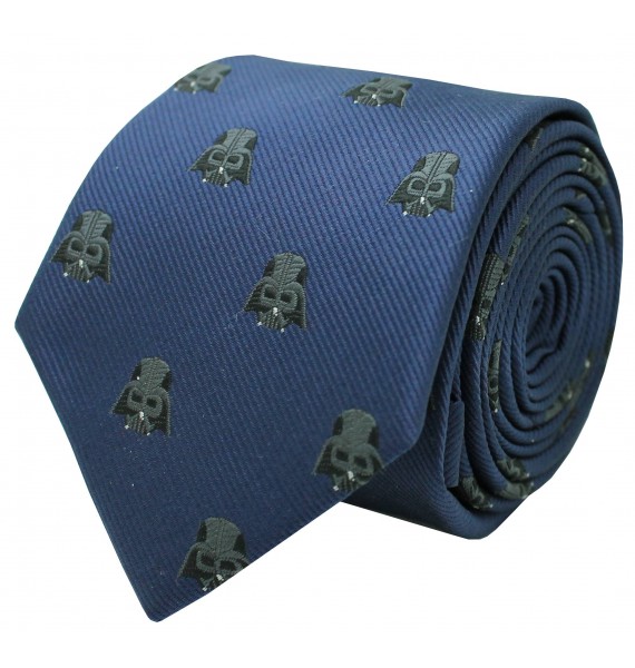 Corbata de seda Darth Vader Star Wars azul