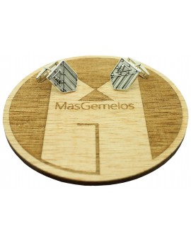 Gemelli per camicia Atletico di Madrid 1947 Argento di legge 925 2