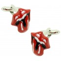 Rolling Stones Logo Cufflinks 
