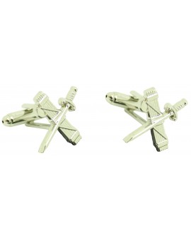 Cufflinks for Guardia Civil silver shield shirt 2