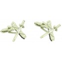 Cufflinks for Guardia Civil silver shield shirt
