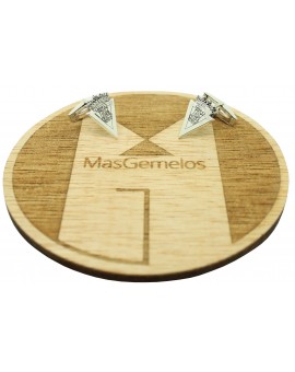 Boutons de manchette pour la chemise Cadiz C.F. L'argent de la loi 925 2