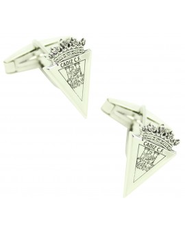 Gemelos para camisa Cadiz C.F. Plata de Ley 925 PREMIUM