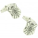 Gemelos para camisa Club Deportivo Tenérife Plata de Ley 925 PREMIUM