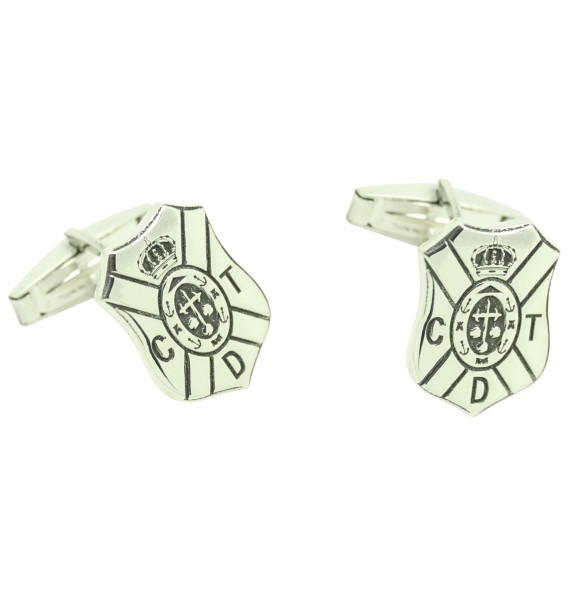 Tenerife Shirt Cufflinks Sterling Silver 925 PREMIUM