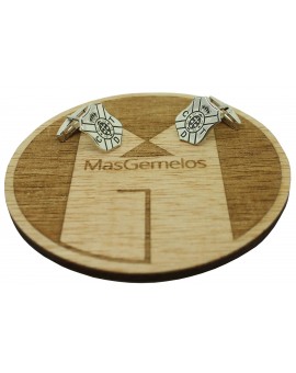 Tenerife Shirt Cufflinks Sterling Silver 925 PREMIUM 2