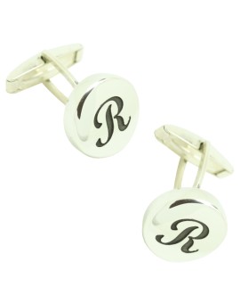 Personalized Initial G Shirt Cufflinks 925 Sterling Silver