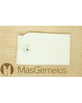 presentación gemelos personalizados media luna plata 925