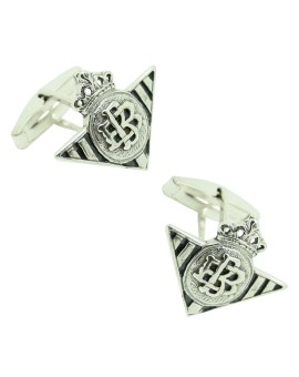 Gemelos para camisa Real Betis Balompié Plata de Ley 925 PREMIUM