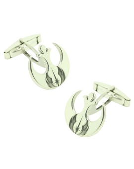 Gemelos para camisa Símbolo alianza rebelde y Orden Jedi Star Wars Plata 925 custom