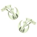 custom made cufflinks star wars shield rebel alliance and jedi order silver