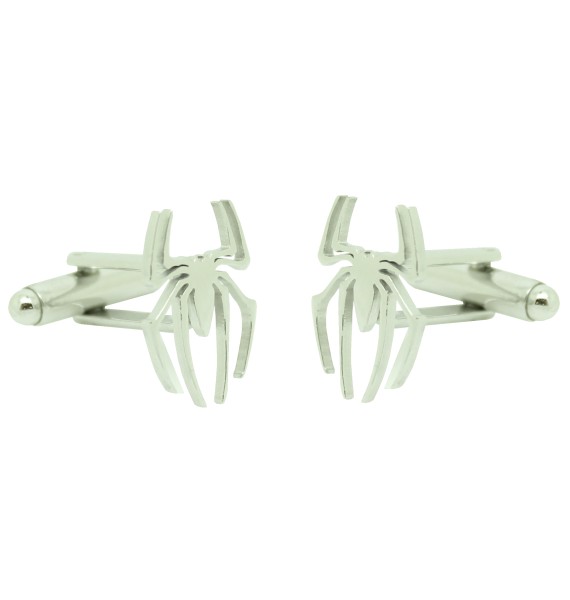 Spiderman silver spiderman shirt cufflinks