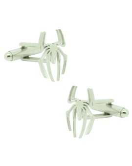 Gemelos para camisa araña spiderman silver