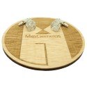 Racing Santander silver shirt cufflinks