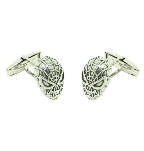 Gemelos para camisa Spiderman Plata de ley 925 PREMIUM