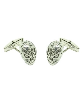 Gemelos para camisa Spiderman Plata de ley 925 PREMIUM