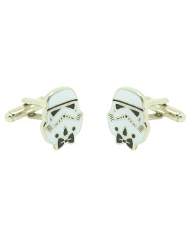 Stormtrooper shirt cufflinks with bow tie 2