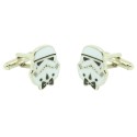 Stormtrooper shirt cufflinks with bow tie