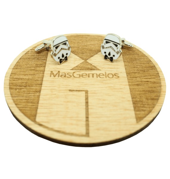 Darth Vader & Strom trooper shirt cufflinks with Star Wars bow tie