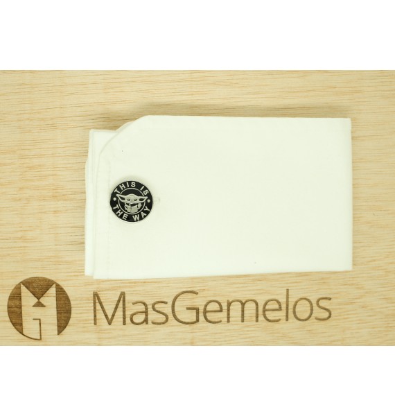 Gemelos para camisa Grogu en The Mandalorian - this is the way