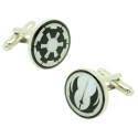 Gemelos para camisa Star Wars Símbolo Orden Jedi & Imperio Galactico
