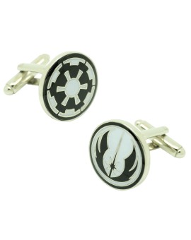 Gemelos para camisa Star Wars Símbolo Orden Jedi & Imperio Galactico