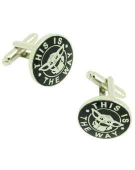 cufflinks for men Grogu in The Mandalorian - this is the way